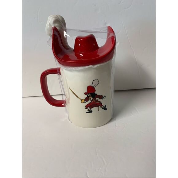 Rae Dunn Disney Captain Hook Mug with lid - Picture 1 of 6